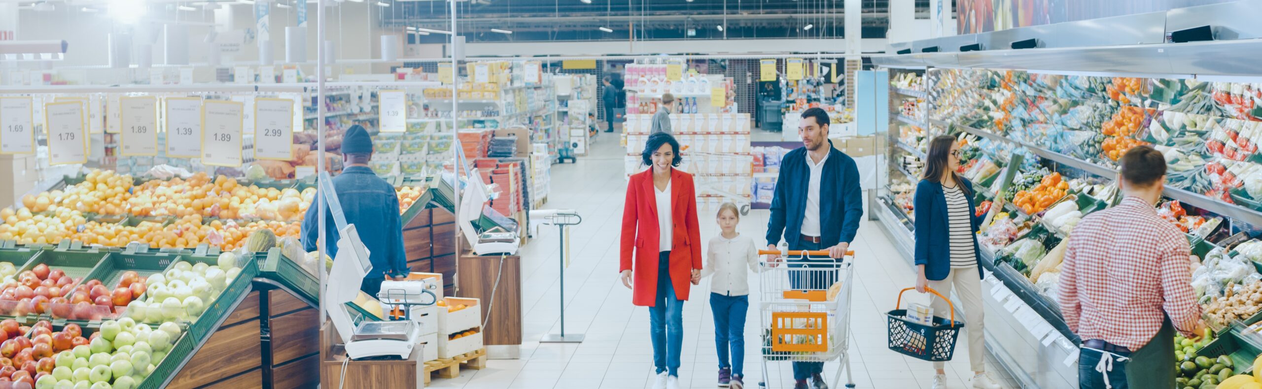 At The Supermarket: Happy Family